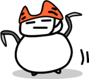 a-hold character like a cat 2 sticker #14434363