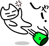 a-hold character like a cat 2 sticker #14434378