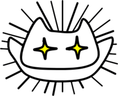 a-hold character like a cat 2 sticker #14434381