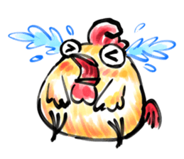 Golden Rooster to the good news sticker #14434888