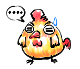 Golden Rooster to the good news sticker #14434892