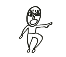 Person of long eyelashes sticker #14434991