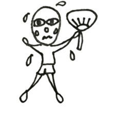 Person of long eyelashes sticker #14435014