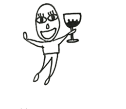 Person of long eyelashes sticker #14435016