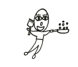 Person of long eyelashes sticker #14435022