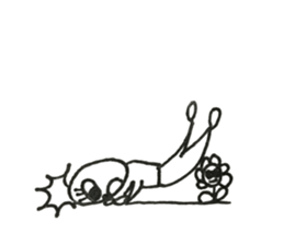 Person of long eyelashes sticker #14435028