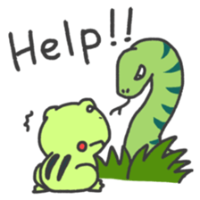 A round frog sticker #14436500