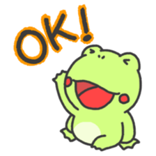 A round frog sticker #14436515