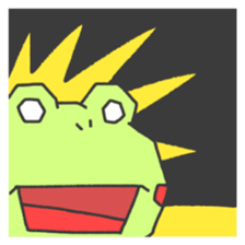 A round frog sticker #14436525