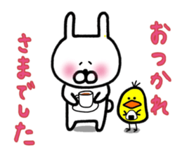 Pierced rabbit 2 sticker #14436658