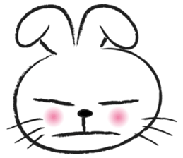 round face rabbit sticker #14436786