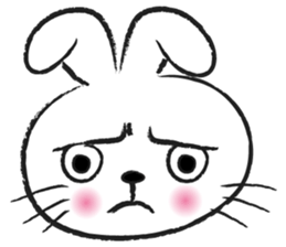 round face rabbit sticker #14436801