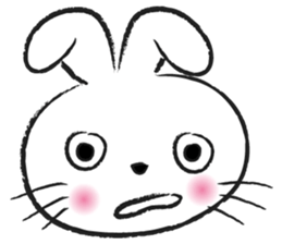 round face rabbit sticker #14436802