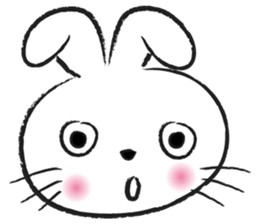 round face rabbit sticker #14436804