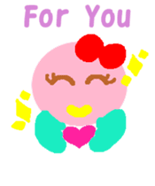 Pink cute bird Winter version sticker #14436876