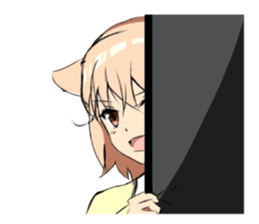 Kemonomimi girl sticker #14437549