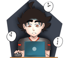 Tom the architecture student by Ritoem sticker #14437681