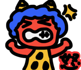 Akaonikko sticker #14438635