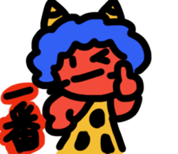 Akaonikko sticker #14438637