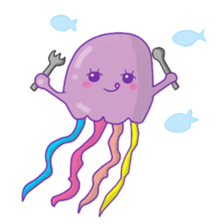 Aya the Jellyfish sticker #14438848