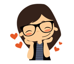 G Glasses Girl sticker #14439325
