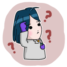 Everyday life of laboratory students sticker #14439370