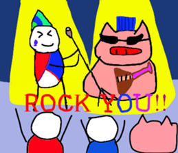 Pierrot human2 sticker #14439464