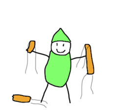 Pierrot human2 sticker #14439478