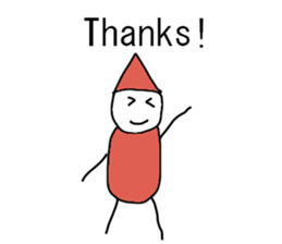 Pierrot human2 sticker #14439489