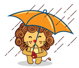 Cute and Active Lion sticker #14439695