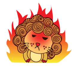 Cute and Active Lion sticker #14439700