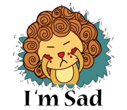 Cute and Active Lion sticker #14439701