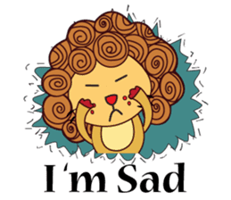 Cute and Active Lion sticker #14439701