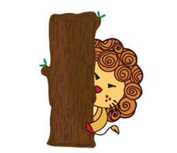 Cute and Active Lion sticker #14439702