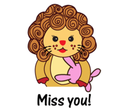 Cute and Active Lion sticker #14439704