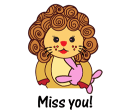 Cute and Active Lion sticker #14439704