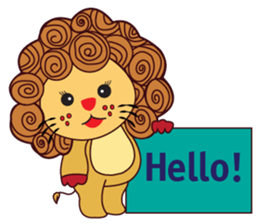 Cute and Active Lion sticker #14439705