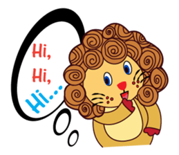 Cute and Active Lion sticker #14439710