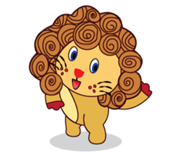 Cute and Active Lion sticker #14439711