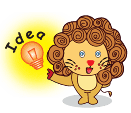 Cute and Active Lion sticker #14439713