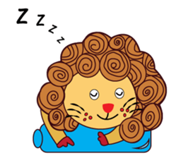 Cute and Active Lion sticker #14439714