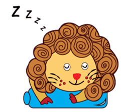 Cute and Active Lion sticker #14439714
