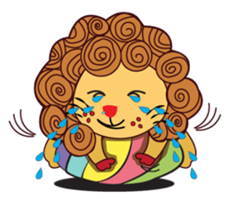 Cute and Active Lion sticker #14439715