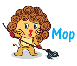 Cute and Active Lion sticker #14439717