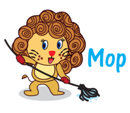 Cute and Active Lion sticker #14439717