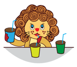 Cute and Active Lion sticker #14439719