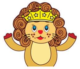 Cute and Active Lion sticker #14439720