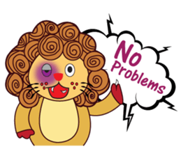 Cute and Active Lion sticker #14439721