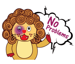 Cute and Active Lion sticker #14439721