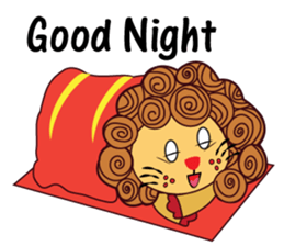 Cute and Active Lion sticker #14439723